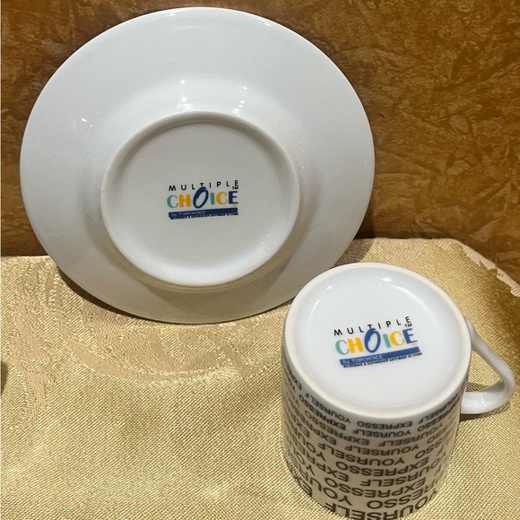 Espresso Yourself Black & White Espresso Set of 12 - Picture 5 of 5